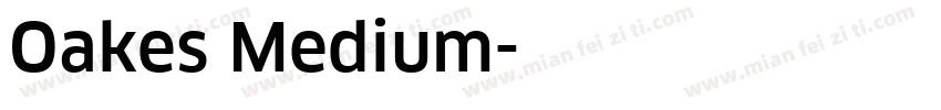 Oakes Medium字体转换